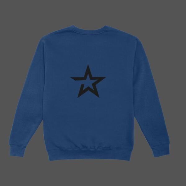 Bold Star Sweatshirt Navy Blue