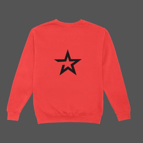 Bold Star Sweatshirt Red
