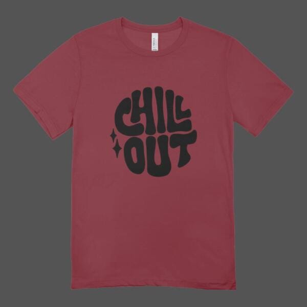 Chill Out T-shirt Maroon