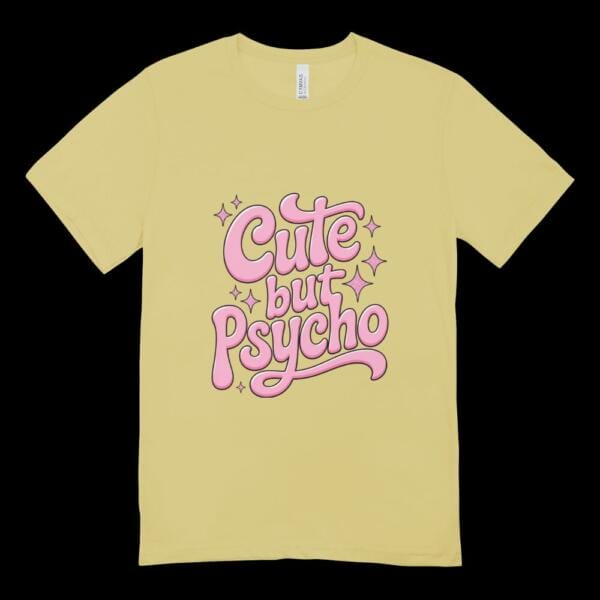 Cute But Psycho T-shirt Beige