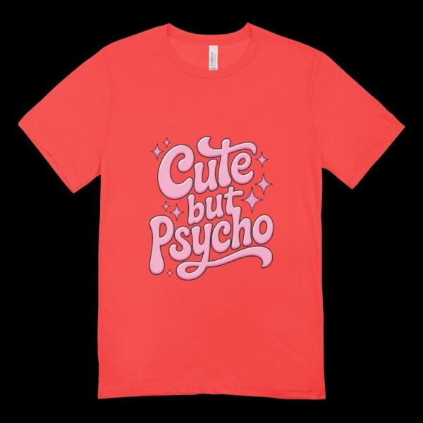 Cute But Psycho T-shirt Red