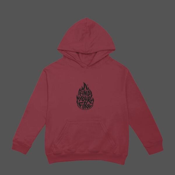 Find Your Fire Hoodie Maroon
