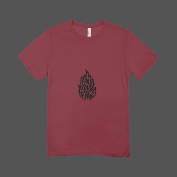 Find Your Fire T-shirt Maroon