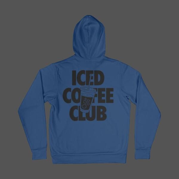Iced Coffee Club Hoodie Navy Blue