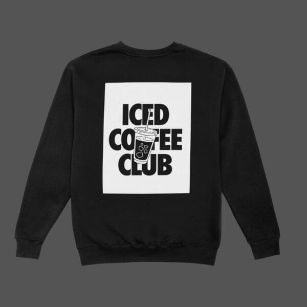 Iced Coffee Club Sweatshirt Black
