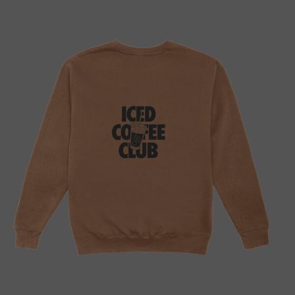 Iced Coffee Club Sweatshirt Brown