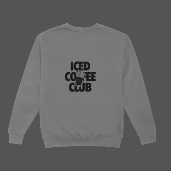 Iced Coffee Club Sweatshirt Grey (1)
