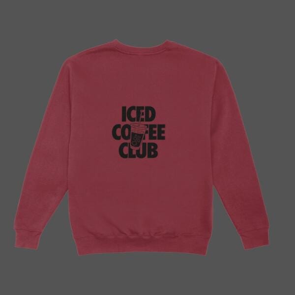 Iced Coffee Club Sweatshirt Maroon
