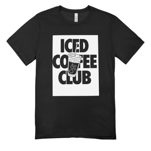 Iced Coffee Club T-shirt Black