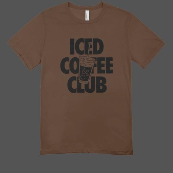 Iced Coffee Club T-shirt Brown