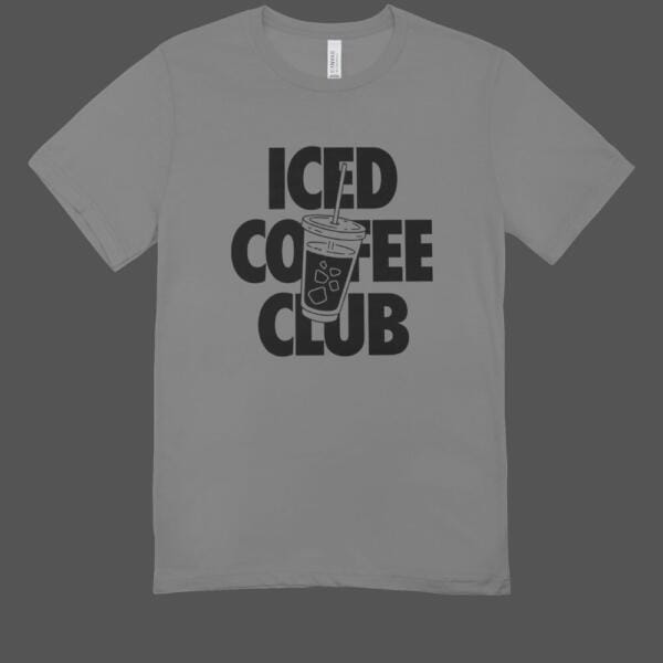 Iced Coffee Club T-shirt Grey