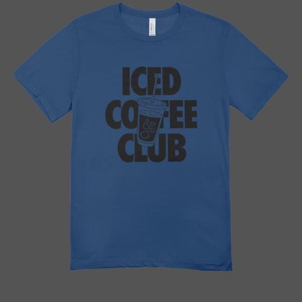 Iced Coffee Club T-shirt Navy Blue