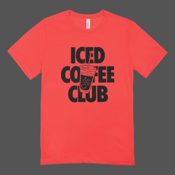 Iced Coffee Club T-shirt Red