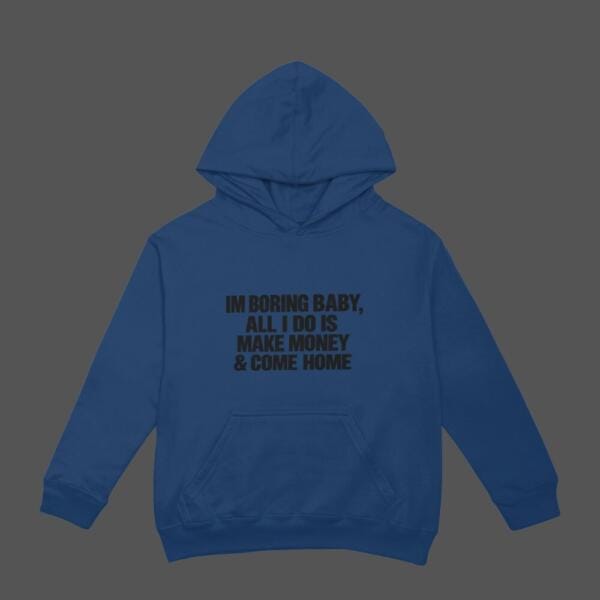 I'm Boring Hoodie Navy Blue