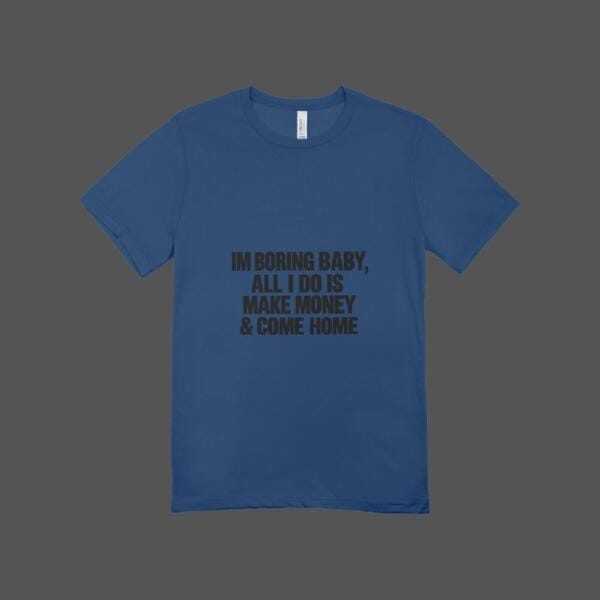 I'm Boring T-shirt Navy Blue