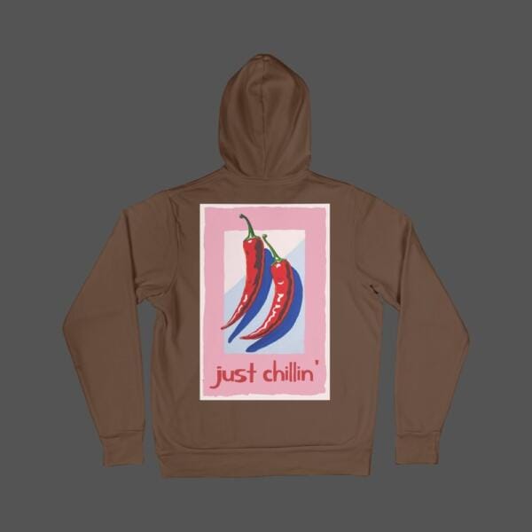 Just Chilling Hoodie Brown