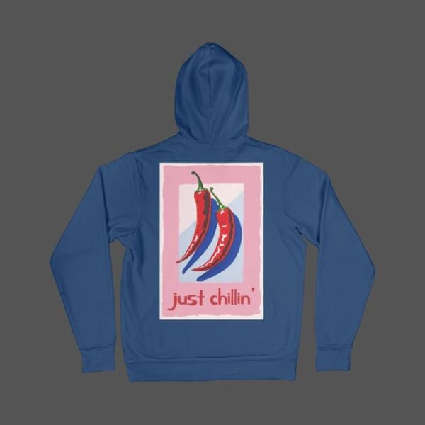 Just Chilling Hoodie Navy Blue