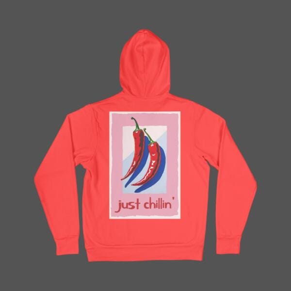 Just Chilling Hoodie Red