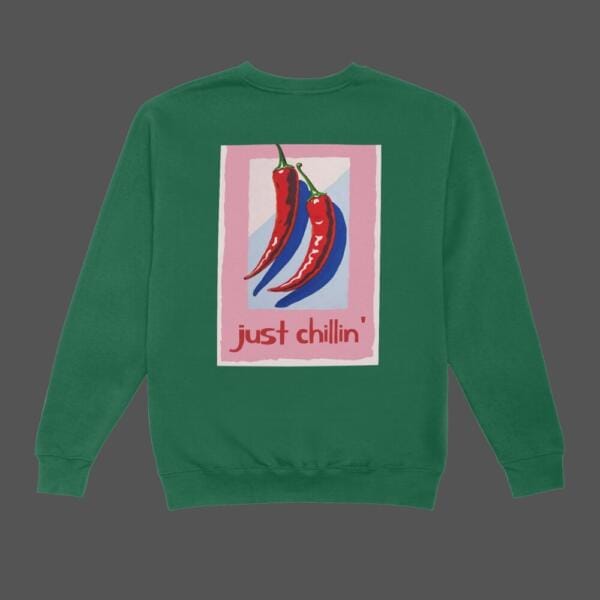 Just Chilling Sweatshirt Bottle Green