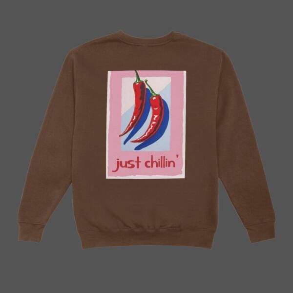 Just Chilling Sweatshirt Brown