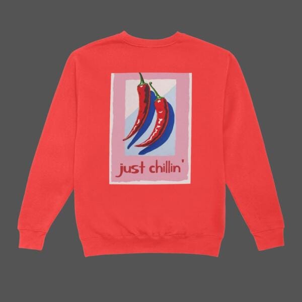 Just Chilling Sweatshirt Red