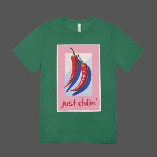 Just Chilling T-shirt Bottle Green