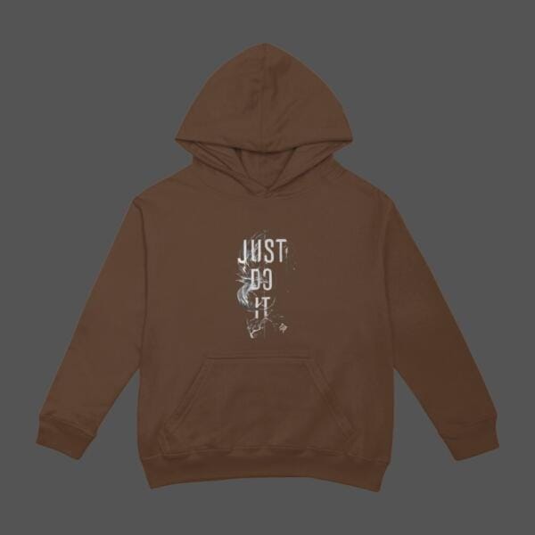 Just Do It Hoodie Brown