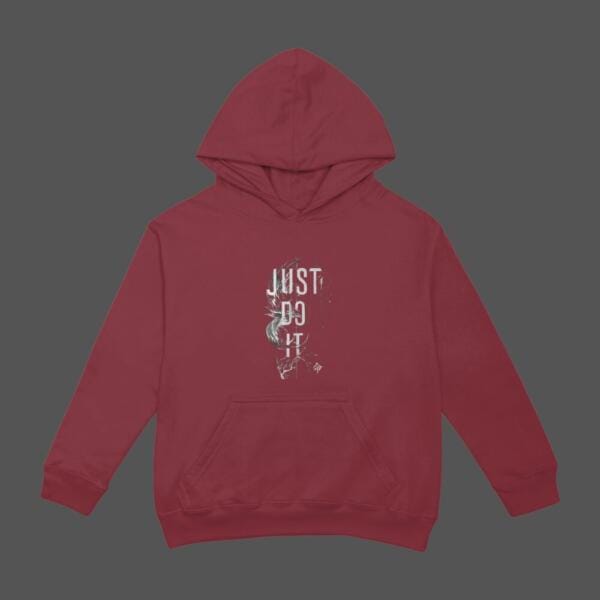 Just Do It Hoodie Maroon