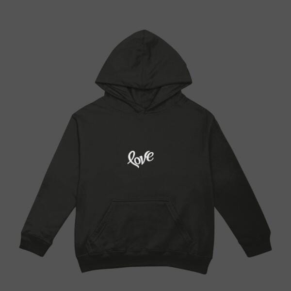 Love Hoodie Black