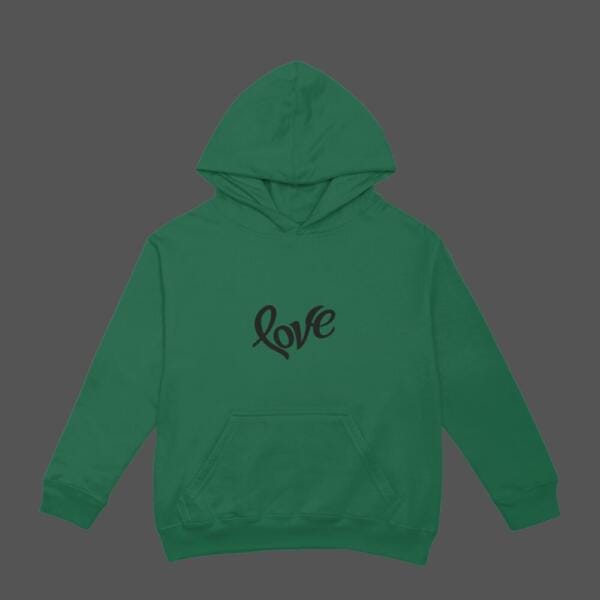 Love Hoodie Bottle Green