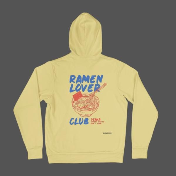 Ramen Lover Club Hoodie Beige
