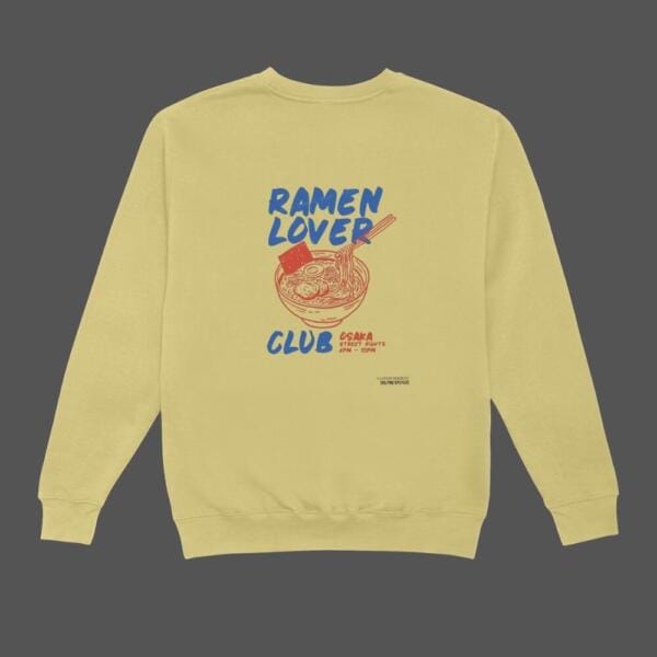 Ramen Lover Club Sweatshirt Beige