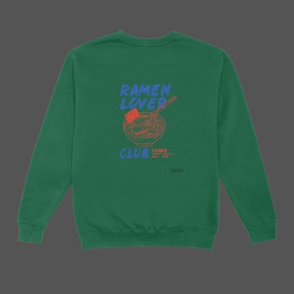 Ramen Lover Club Sweatshirt Bottle Green