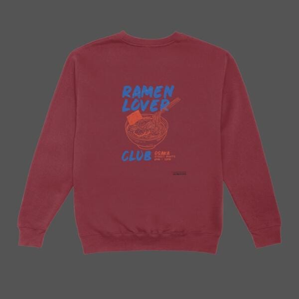 Ramen Lover Club Sweatshirt Maroon