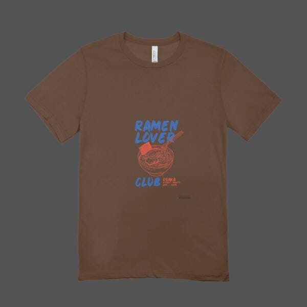 Ramen Lover Club T-shirt Brown