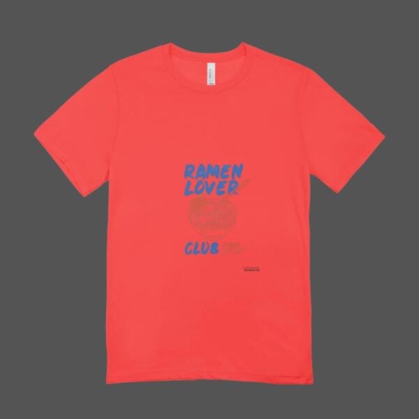 Ramen Lover Club T-shirt Red