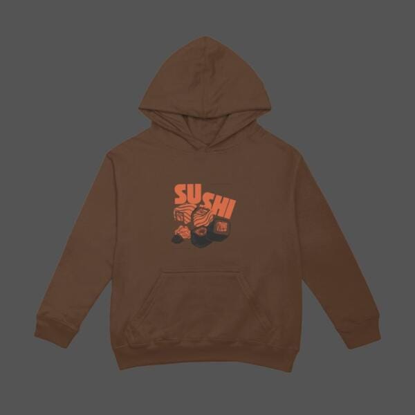 Sushi Hoodie Brown