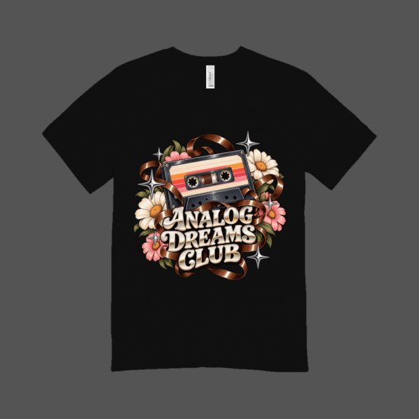 Analog Dreams Club T-shirt Black