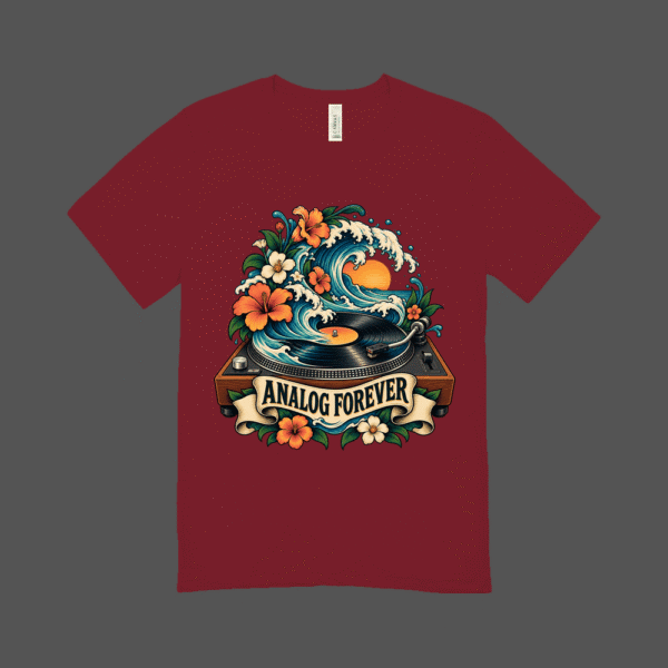 Analog Forever T-shirt Maroon