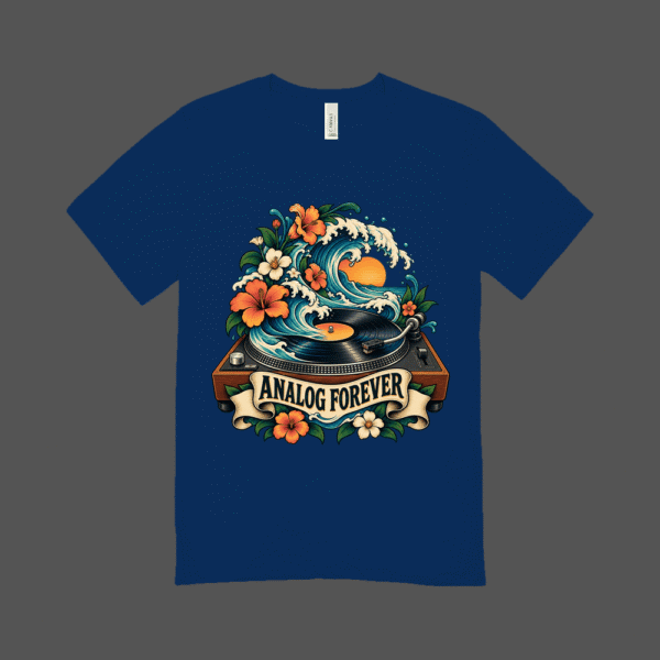 Analog Forever T-shirt Navy Blue