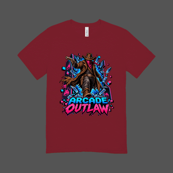 Arcade Outlaw T-shirt Maroon