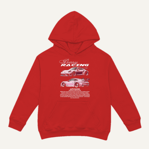 Berry Racing Hoodie Red