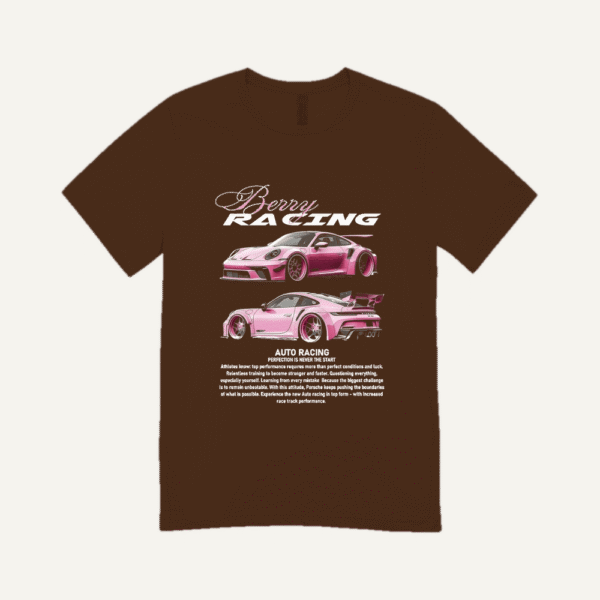 Berry Racing T-shirt Chocolate Brown