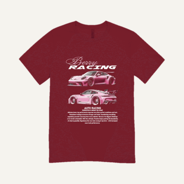 Berry Racing T-shirt Maroon