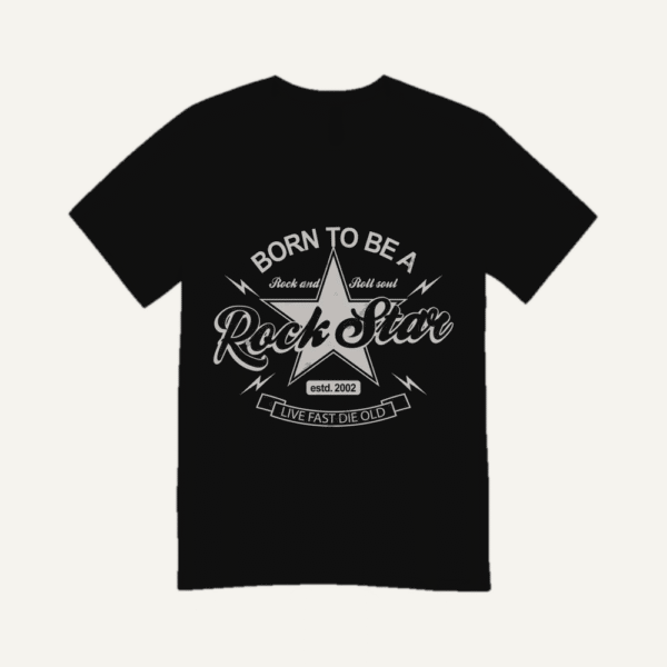 Born To Be A Rock Star T-shirt Black