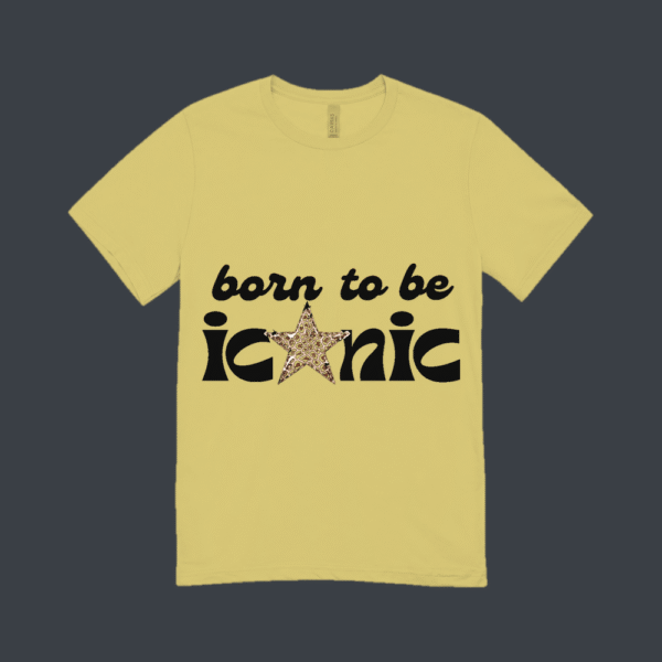 Born To Be Iconic Light Ink T-shirt Beige