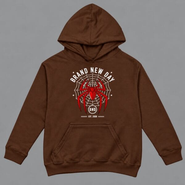 Brand New Day Spider Hoodie Chocolate Brown