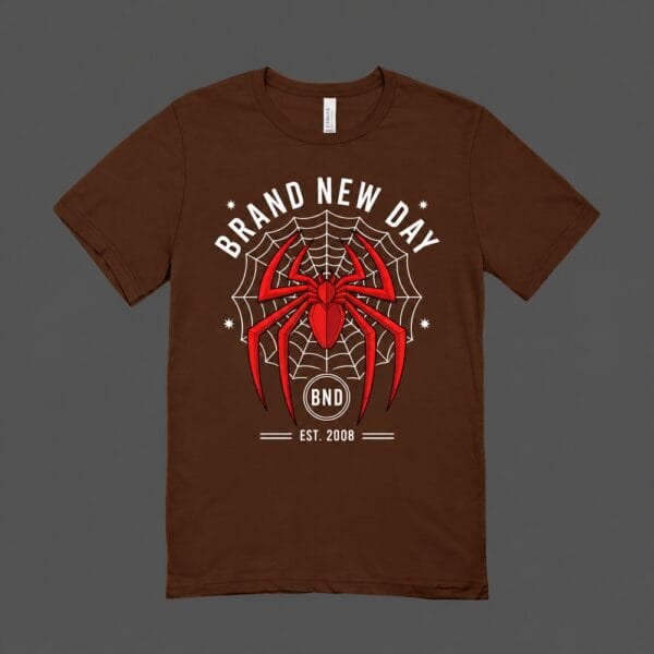 Brand New Day Spider T-shirt Chocolate Brown