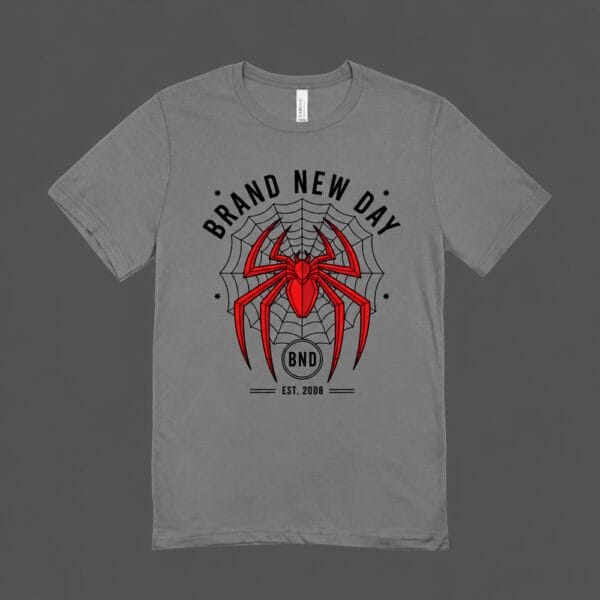Brand New Day Spider T-shirt Grey