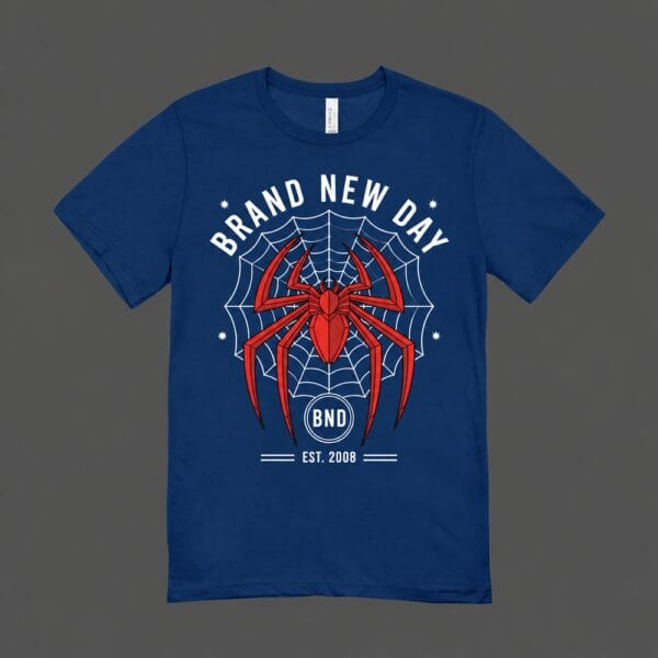 Brand New Day Spider T-shirt Navy Blue